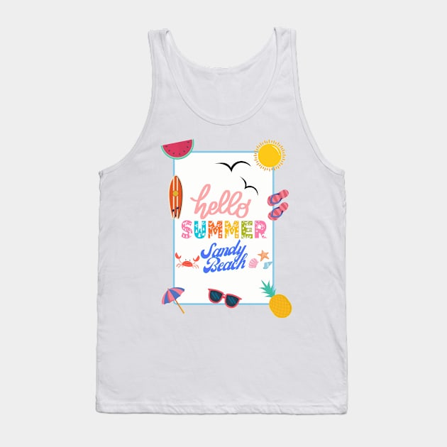 Welcome summer Tank Top by Funnysart